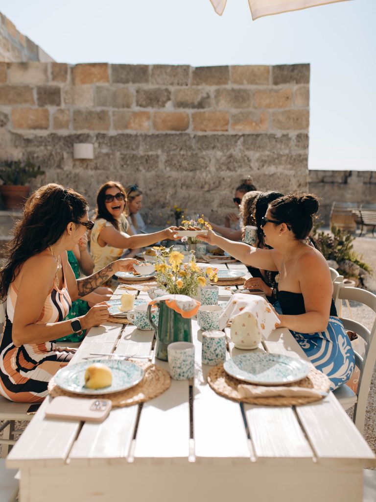 A beautiful retreat in Puglia for women, capturing the region’s authentic food and relaxed Mediterranean atmosphere.
