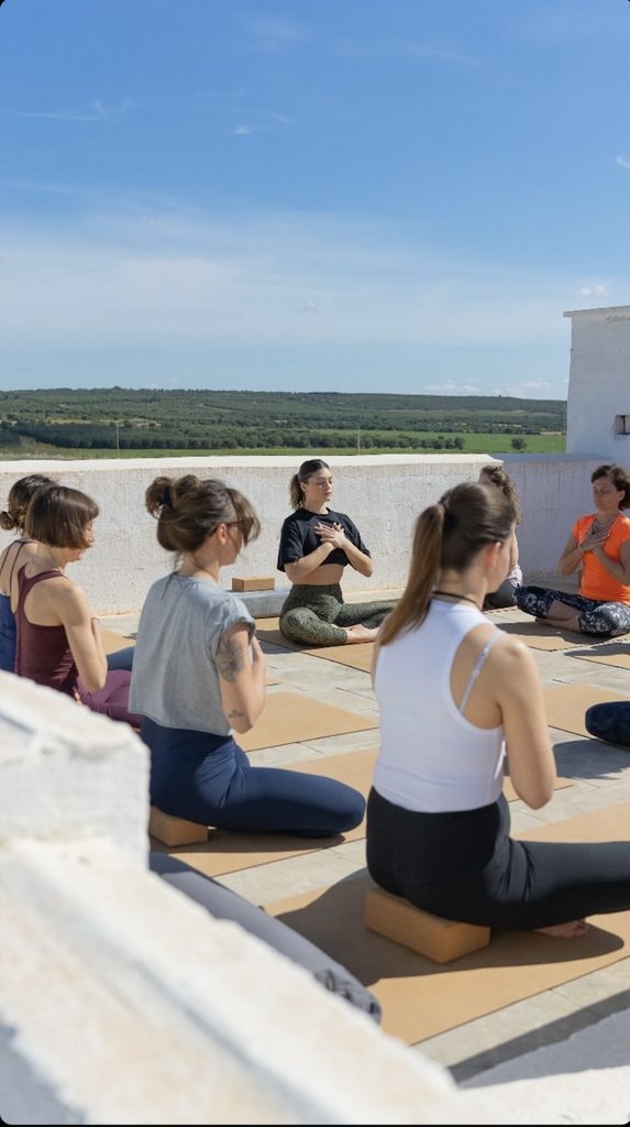 A serene retreat in Puglia for women surrounded by Mediterranean landscape and warm Italian sunlight.